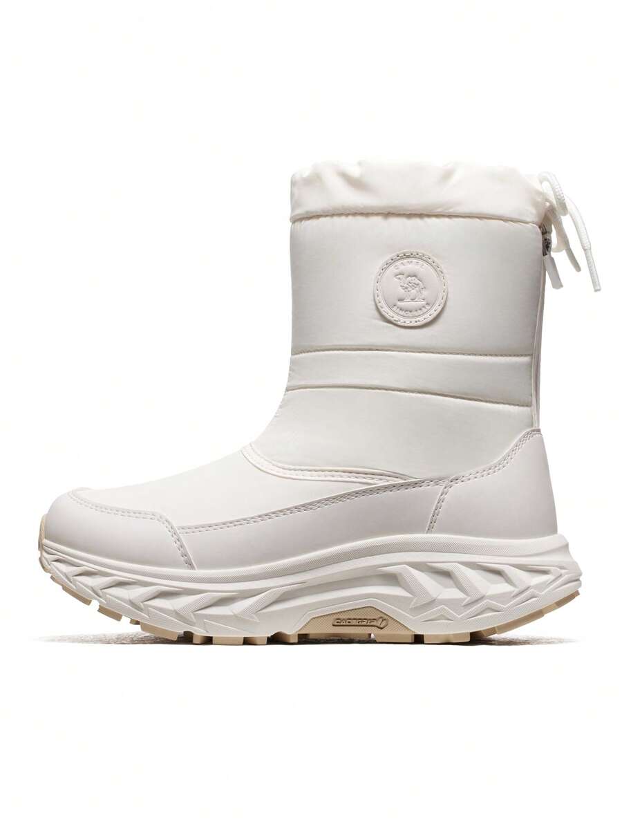 CAMEL CROWN Outdoor Boots, Warm Fleece Snow Boots, Waterproof Anti-Slip For Winter - White - View 1