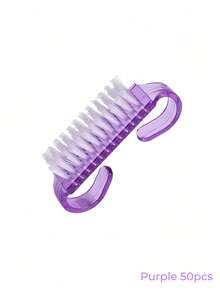 1pc/5pcs/20pcs/50pcs Small Manicure Dust Brush Handle Grip Nail Brush Cleaning Brush Nail Brush With Powder Nail Brush For Cleaning Fingernails Handle Grip Nail Brush, Fingernail Scrub Cleaning Brushes For Toes And Nails Cleaner, Random Color Nail Art Manicure Pedicure Soft Remove Dust Plastic Cleaning Nail Brushes File Tools Set - Red - View 25