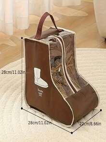 1 Stück großvolumige, transparente Stiefel Aufbewahrungstasche - wasserdicht & staubdicht Schuh Organizer mit Griff und Reißverschluss, faltbar & zum Aufhängen geeignet für Zuhause und Reisen - Verschiedenfarbig - Übersicht 11