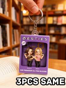 1/3/5pcs Purple Toy Box Shaped Personalized Acrylic Keychain, Customized Souvenir, Can Upload Name And Photo, Christmas Gift For Parents, Couples, Family, Customized Acrylic Portrait Gift For Parents, Teachers, Backpack Pendant, Cute Classroom Souvenir, Christmas Decoration, Thanksgiving Gift, New Year Gift, Party Decor, Christmas Gift For Best Friends,Home Decor Living Room, Birthday Gift - Multicolor Acrylic Keychain - View 11
