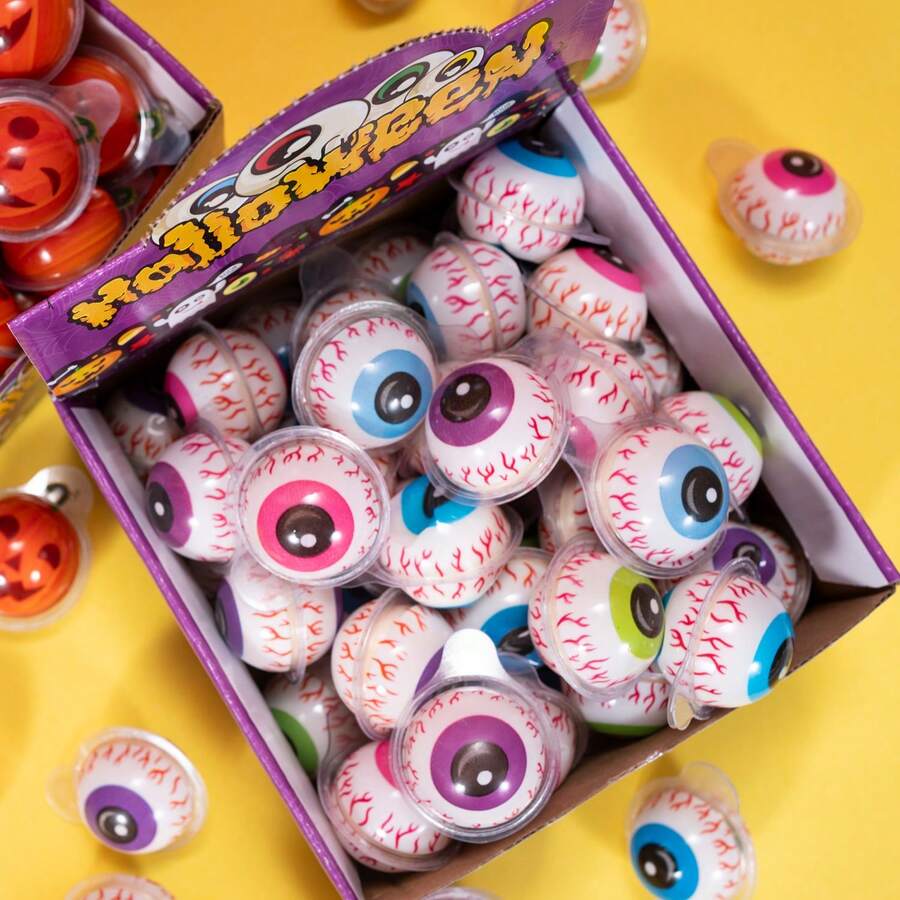 wanEOS Jam Gummies (1 Box/30 Pieces) Eyeball Gummies Women's Day Candy, Easter Candy Individually Wrapped Party Candy, Fun Candy Birthday Party Candy, Mother's Day Gift - One Box Of Eyeballs - View 1
