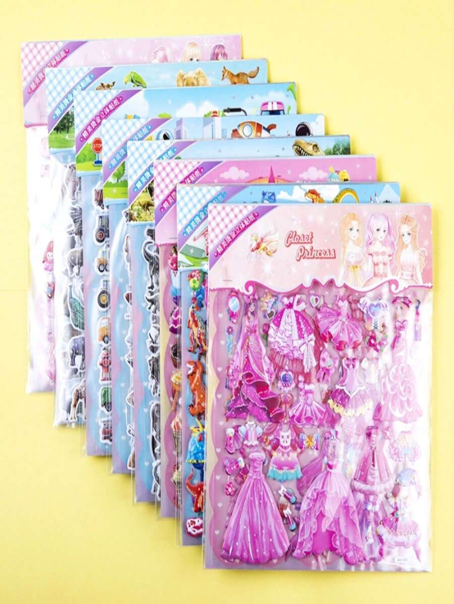 可爱迷人的贴纸 - 可用于滑板、笔记本电脑、房间装饰和礼品袋，易于移除且可重复使用，装饰品 - 礼品。家居房间装饰、派对装饰、生日礼物和各种节日礼物的理想之选，时尚美观。 - 彩色 - 查看 1
