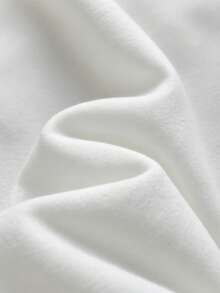 Áo hoodie có dây rút màu trơn thường ngày cỡ lớn dành cho nam - trắng - Xem 4