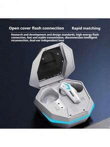 Lenovo TG102 Gaming Esports In-Ear Bluetooth Headset High-Quality Wireless Noise Reduction Long Battery Life (Chinese Packaging) - Black - View 4