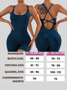 Seamless Athletic Romper With Removable Padding And Crisscross Straps. - Black - View 4
