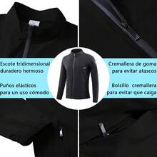Chamarra ligera para hombre,Las chaquetas casuales elegantes con moderno de tejido elástico,Impermeable y resistente al viento - Blanco - Ver 9