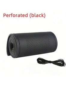 Funda para volante hecha a mano de 15 pulgadas/38 cm, protector de volante de cuero transpirable y antideslizante para DIY, funda para volante de coche, incluye aguja e hilo, accesorio decorativo de modificación, se ajusta a la mayoría de los vehículos - Unitalla - Ver 13