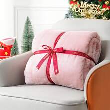 Warm Weighted Blanket, Fleece Sherpa Flannel Throw Heavy Blanket With 7-Layer Design - 粉色 - 查看 7