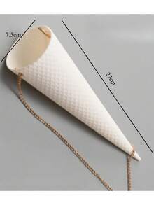 1pc Creative Ice Cream Cone Packaging Box Valentine'S Day Teacher'S Day Flower Bouquet Tube Ice Cream Cone Flower Tube Flower Packaging Handmade Bouquet DIY Material, Gift Wrap Storage - Multicolor - View 8