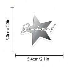 50Pcs Silver Lucky Stickers Aesthetic Stickers Y2k Stickers Y2K Downtown Sticker Y2k Gifts Groovy Stickers 90s Stickers Vinyl  Stickers For Envelope,Water Bottle,Computer,Laptop,Phone,Luggage,Notebook,Fridge - Multicolor - View 6