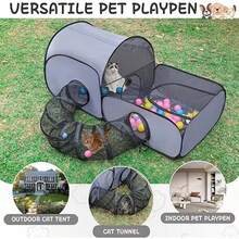 Cat Tunnels - Light Grey - View 1