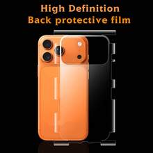 1pc Apple 17 Series Phone Back Membrane, Suitable For IPhone 17 Pro / 17 Pro Max / 17 Air, Full Coverage Rear Film, Ultra-Thin Matte Scratch-Resistant Protective Sticker, TPU Back Cover Film - Clear - View 7