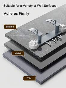 Multi-Functional Kitchen Wall-Mounted Shelving Unit - Freely Detachable, Relocatable And Reusable No Drilling Required, Space-Saving Design Kitchen Items Kitchen Accessories Kitchen Tools - Multicolor - View 8