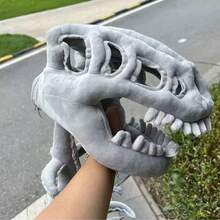 1pc Fun Dinosaur Skull Costume, Realistic Dinosaur Skull Model Head Hat Mask, Teen And Adult Role-Playing Costumes And Props, Party Costume Cosplay Props And Costumes, Super Soft And Comfortable, The Best Festival Gift, A Must-Have Gift For Friends In Outdoor Outfits - Multicolor - View 9