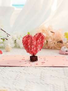 1 Thiệp Valentine 3D Pop Up kèm phong bì, Thiệp sinh nhật hình cây tình yêu, Thiệp 3D Pop Up dành cho cặp đôi đang yêu, chú rể, cô dâu, đám cưới, sinh nhật, mẹ. - Nhiều màu - Xem 7