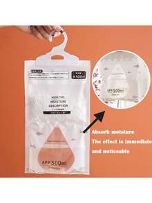 10pcs Hanging Moisture Absorber Bags, 16.91oz Large Capacity - Reusable Dehumidifier For Closets, Wardrobes And Dorms - Prevents Mold And Dampness, Plastic Material, Home Essential, Transparent Resealable Packaging - Multicolor - View 7