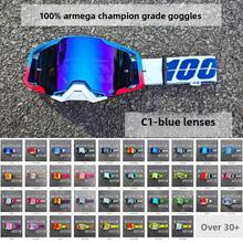Champion Grade Goggles C1-Blue Lenses Off-Road Motorcycle Goggles Dustproof Ski Goggles Bike Glasses Sports Cycling Sunglasses - KC-c1-hONG - View 2