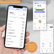 Báscula inteligente, báscula de baño digital, sincroniza los datos con la APP de fitness - A - Ver 10
