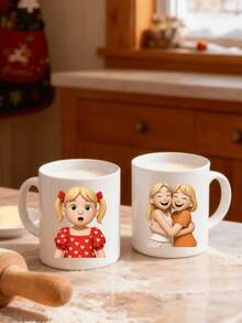 1/2/4pcs Personalized Photo Mugs [Hot Selling Gift] Photo Printed Mugs, Customized 2D Photo Mugs, Office Desk Mugs, Creative Coffee Cups, Creative Birthday/Anniversary/Valentine's Day Gifts - Multicolor - View 6