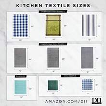 DII Trapo para Platos ultraabsorbente, de Damasco de Microfibra, para Limpiar, Lavar y secar, Juego de 4, Rojo(Damasco gris Dishtowel Set) - Multicolor - Ver 6