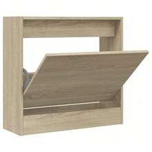 Sapateira vidaXL Sonoma Oak 60x21x57 cm em madeira engenheirada - Castanho - Ver 11