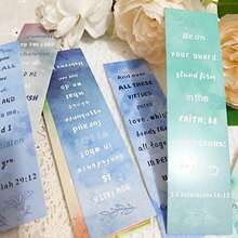 30-Pack Inspirational Bible Verses Bookmarks, English Scripture Quotes, Multi-Color Paper Book Markers For Readers And DIY Crafts