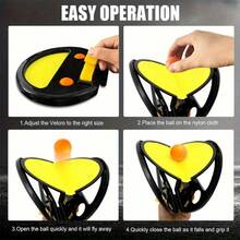 1/2个装投掷球，户外运动球，投掷球，户外运动球拍，手球，适合协调训练、生日派对和家庭聚会，耐用ABS塑料，抗撕裂 - 彩色 - 查看 5