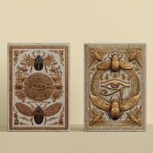 YFOPEN Retro Ancient Egyptian Playing Cards - Mysterious Tone + Ancient Egyptian Civilization Elements, Includes Hieroglyphs, Temples, Mummies, Non-Repeated Designs, For Board Games, Civilization Display & Collection - Multicolor - View 11