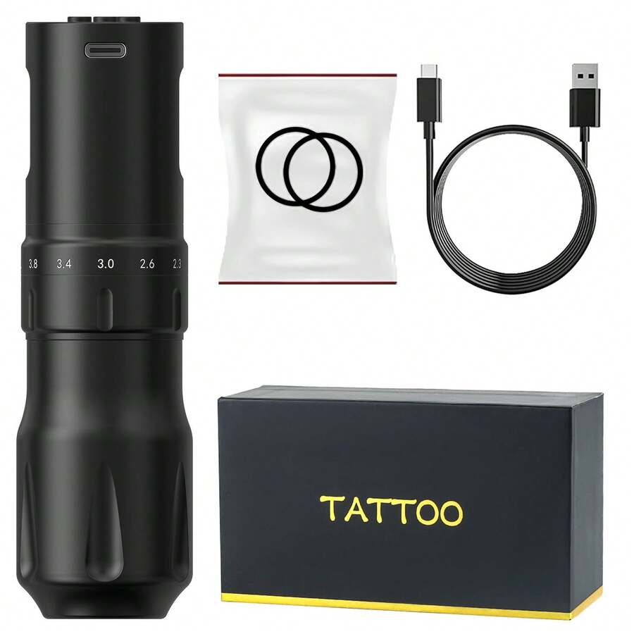 Kiss Of Dragon 1PC Wireless Tattoo Pen Machine 2.2-4.2 Strokes Adjustable 1600mAh Rechargeable Battery Coreless Motor Tattoo Pen - Multicolor - View 1