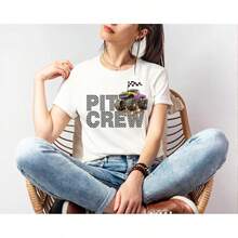 Pit Crew Monster Truck Jam Shirt, Monster Truck Crewneck Shirt, Truck Racing Gift, Checkered Graphics Race Day Shirt, Truck Race Lover Gift - 白色 - 查看 1