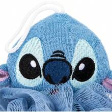 WSXC Disney Lilo And Stitch 2 Piece Bathroom Set White And Blue Floral Shower Curtain And Loofah Body Scrubber - BlueLiloStitch - 查看 3