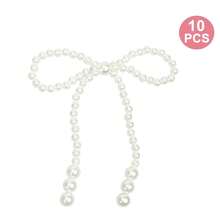 20/10/5/2件装 优雅珍珠蝴蝶结蛋糕装饰，珍珠蝴蝶结花束装饰，适用于婚礼、生日、新娘送礼会等派对用品 - 彩色 - 查看 15