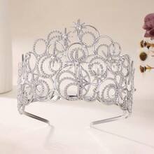 Bubble Crown Magic Wicked Witch Crown Headpiece Beauty Pageant Alloy High-End Hair Accessory Headpiece - White K - View 2