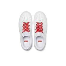 X Nike Air Force 1 "Box Logo" Comfortable Low-Top Sneakers, Unisex, White - White - View 3