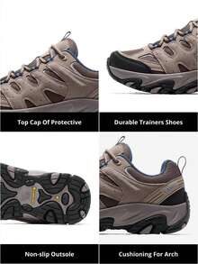 CAMEL CROWN Breathable Mesh Hiking Shoes, Outdoor Sports Casual Shoes - Dark Brown - View 4