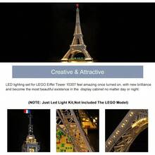 - Luz compatible con 10307 Torre - Kit de construccin con luces creativas compatibles con Torre ladrillos no incluidos - Varios colores - Ver 3