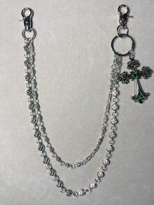 Cross Pants Chain, Wallet Chain, Retro Chain, Double Layer Chain, Hip Hop Punk, Denim Pants Chain, Pocket Chain, Men's Key Chain - Multicolor - View 12