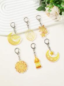 6 chiếc, Móc khóa Acrylic Eid Mubarak, Móc khóa treo Eid bằng vàng trắng có thiết kế hình mặt trăng, ngôi sao, đèn lồng, Quà tặng trang trí tiệc Ramadan, Đồ trang trí EID Mubarak, Đồ trang trí Ramadan cho gia đình, Đồ dùng tiệc Ramadan Kareem, Đồ dùng tiệc sự kiện Hồi giáo, Quà tặng tiệc ngày lễ, Quà tặng Eid Al-Fitr, Móc khóa bùa hộ mệnh cho đồ trang trí Eid Ramadan, Đồ trang trí Eid Al Adha - Xem 6