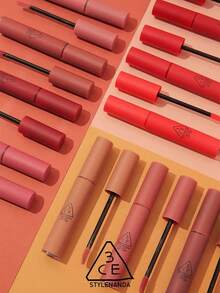 3CE 4克丝绒唇彩 #羊绒裸色，丝绒哑光妆效，丝滑质地，轻盈舒适，高显色度，持久保湿，韩国化妆品，韩妆，礼盒套装 - VELVET #CASHMERE NUDE - 查看 9