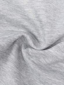 1pc Men's Grey Crew Neck Short Sleeve T-Shirt, Raglan Sleeve Patchwork Design, Knit Fabric Breathable & Soft, Loose Casual All-Match Tee For Daily Wear & Commute - Grey - View 10