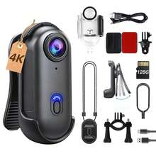 NUISK 4K Thumb Action Camera With 128GB Storage, Tiny POV Body Cam, Magnetic Mount, Waterproof For Outdoor Sports & Vlogging - Black - View 11