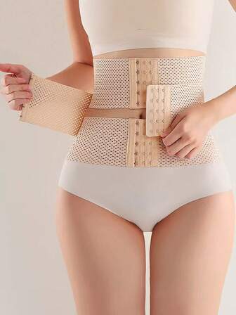 三档可调节透气塑身腰带，收腰塑形，四季皆宜