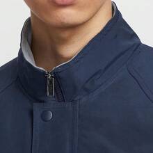 Nike 2025 New Men's Sherpa Lined Jacket, Loose Woven Casual Stand Collar Outerwear, NIKE CLUB FUTURA, Blue - Blue - View 4