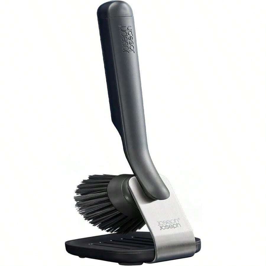 Joseph Joseph SinkTech Dish Brush With Replacement Head And Stainless-Steel Storage Stand Drip Tray - MàuE - Xem 1