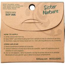 Lashes Sister Nature False Eyelashes, Easy to Wear Easier on Planet, Natural Hair, Wispy and Fluffy Lash, Reusable - Sage, 1 Pair - Sabio - Ver 2