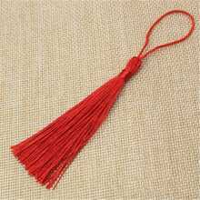 50个/包 13厘米软流苏 涤纶丝小流苏吊坠 靠垫书签 挂饰 流苏配件 庆祝婚礼装饰 - 50個流蘇 - 查看 9