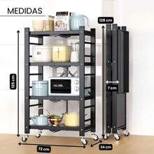 MAGIC SELECT Estantería para Almacenaje. Repisa Modular Multiusos - Negro - Ver 3