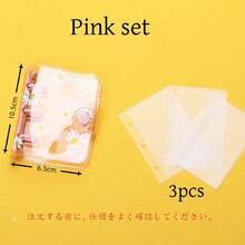 Bìa sổ rời A5 hình hoa cúc 6 lỗ, Bộ album ảnh kèm 10 ngăn, Thẻ thay thế, Sổ tay lập kế hoạch tự làm, Hộp đựng văn phòng phẩm - Nhiều màu - Xem 6