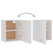Armario mural vidaXL "Lyon", blanco, 50 x 31 x 60 cm, madera de ingeniería. - Marrón - Ver 5