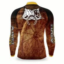 Camisa Cavalo Cavalgada Proteção Uv50 + Boné Trucker Telinha Rural Camiseta Blusa - Caramelo - Visão 3